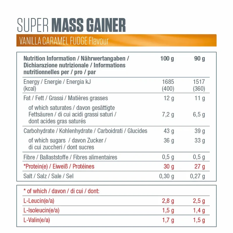 Barres Super Mass Gainer Dymatize