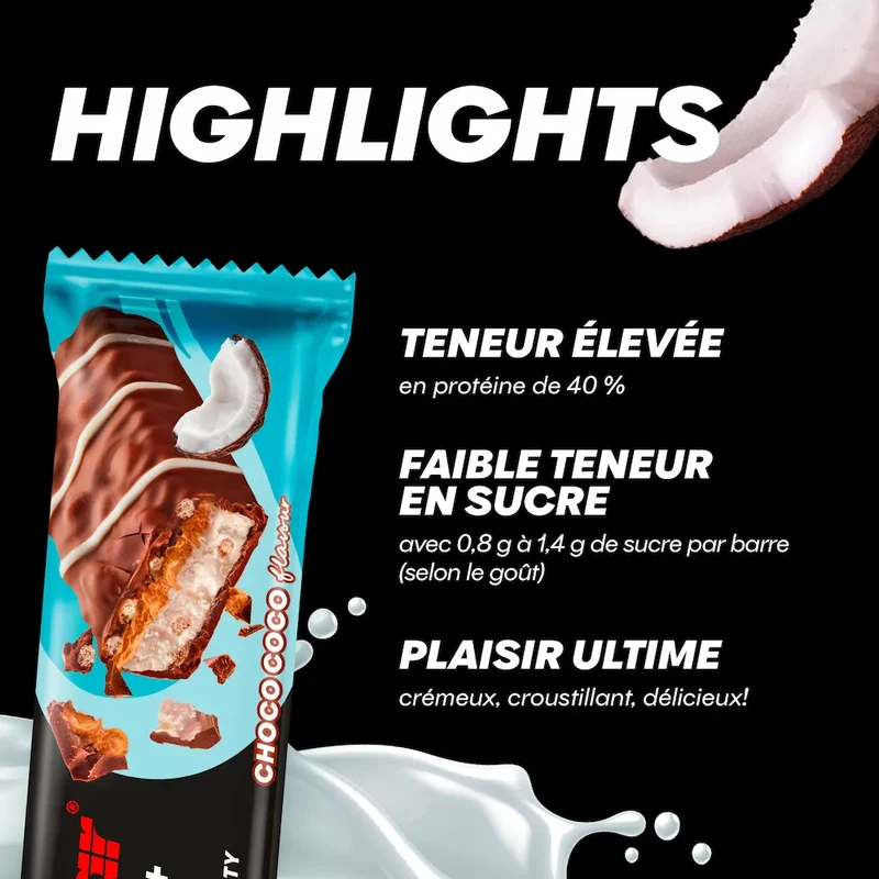 Barres protéinées 40% Crisp Powerbar