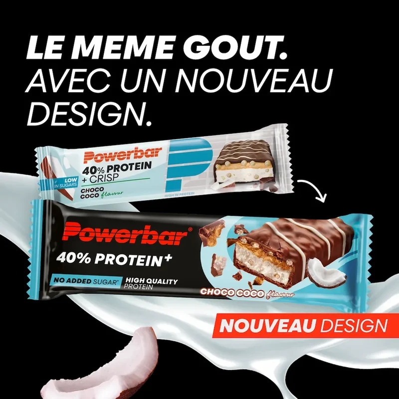 Barres protéinées 40% Crisp Powerbar
