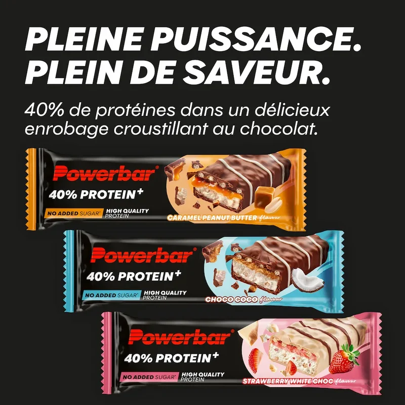 Barres protéinées 40% Crisp Powerbar
