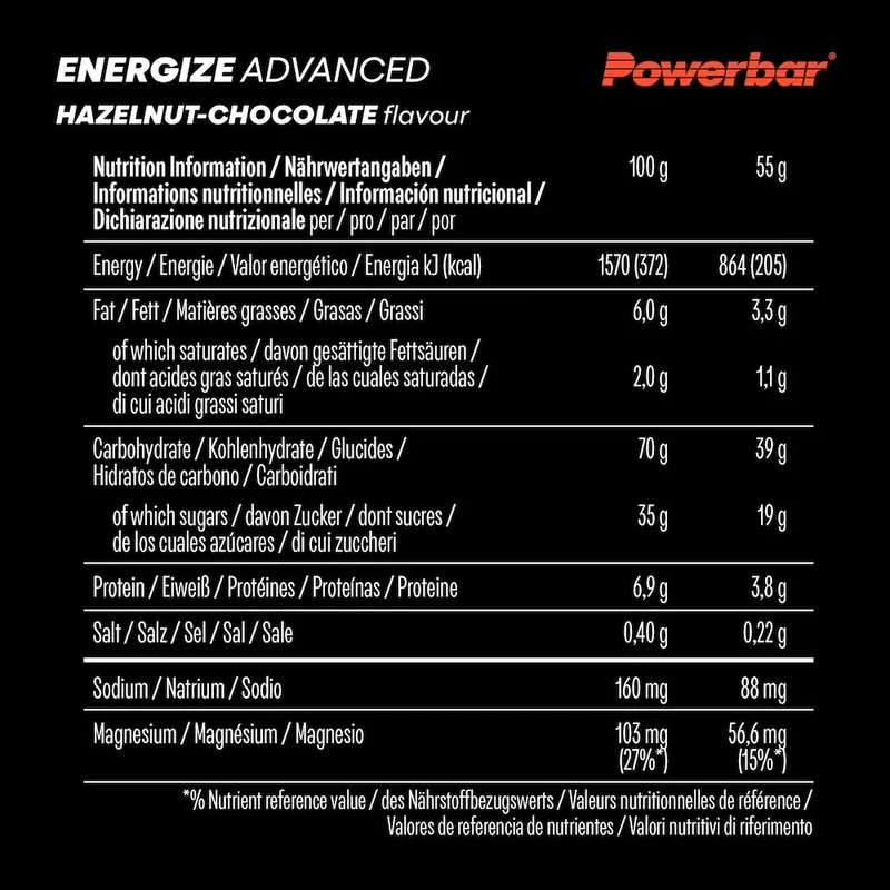 Barres Energize Advanced Powerbar