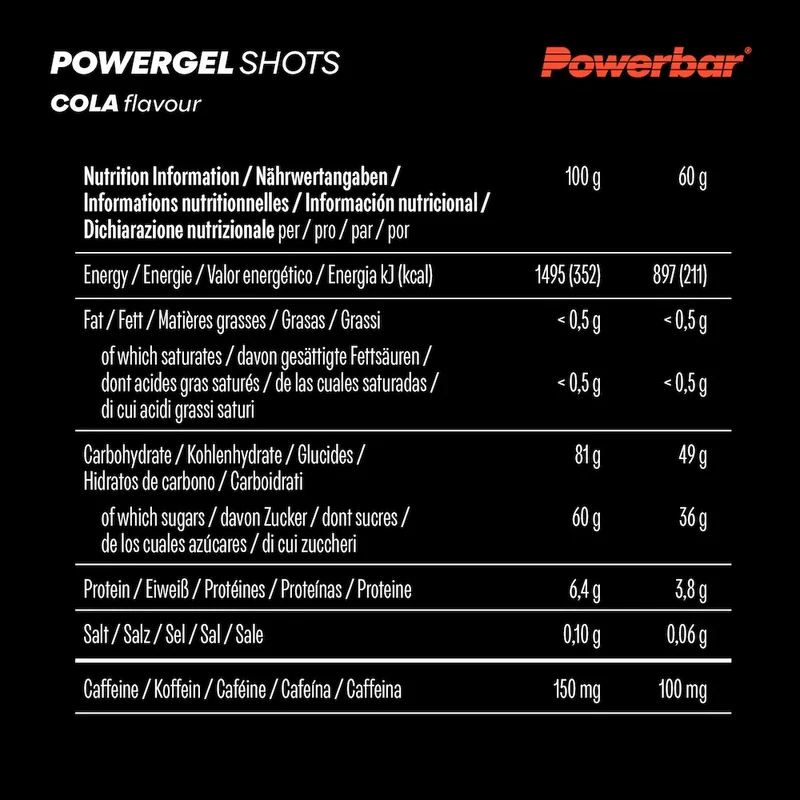 PowerGels Shots Gums Powerbar