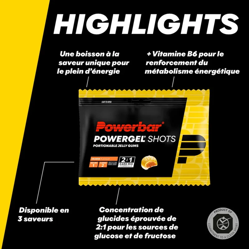 PowerGels Shots Gums Powerbar