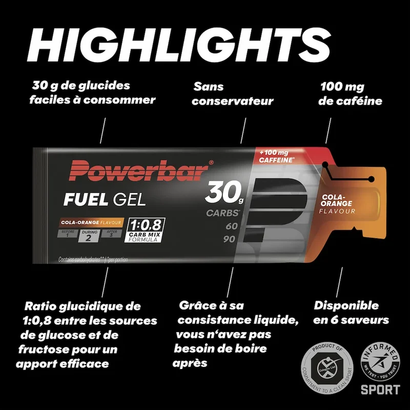 Fuel Gel 30g Caféine Powerbar