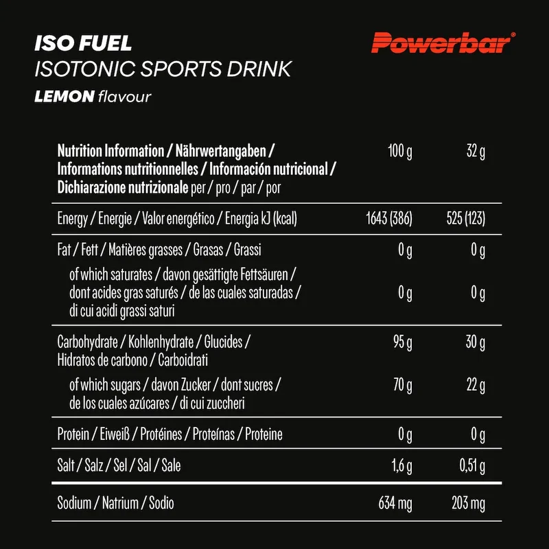 Boisson énergétique Iso Fuel Powerbar