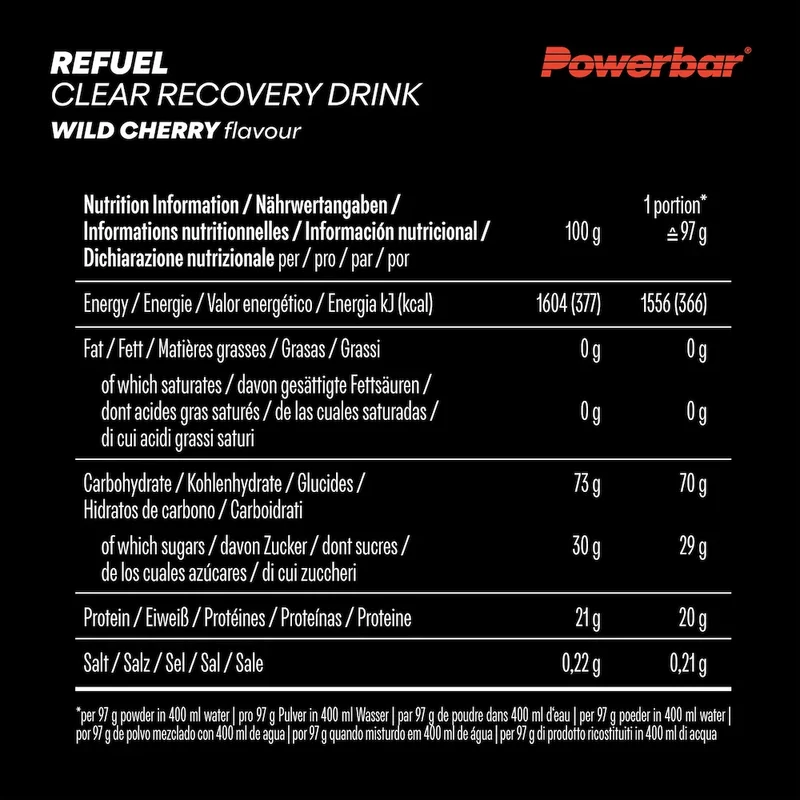 Refuel Clear Recovery Drink Powerbar