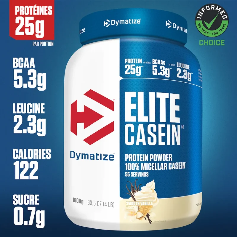Elite Casein Dymatize – Caséine protéinée