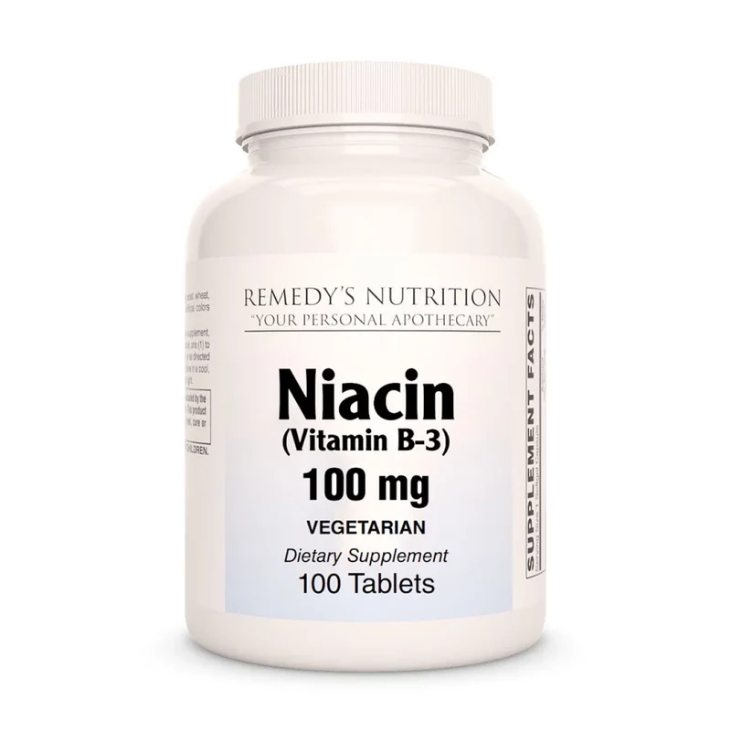 Niacine (vitamine B-3) 100 mg, 100 comprimés végétaliens