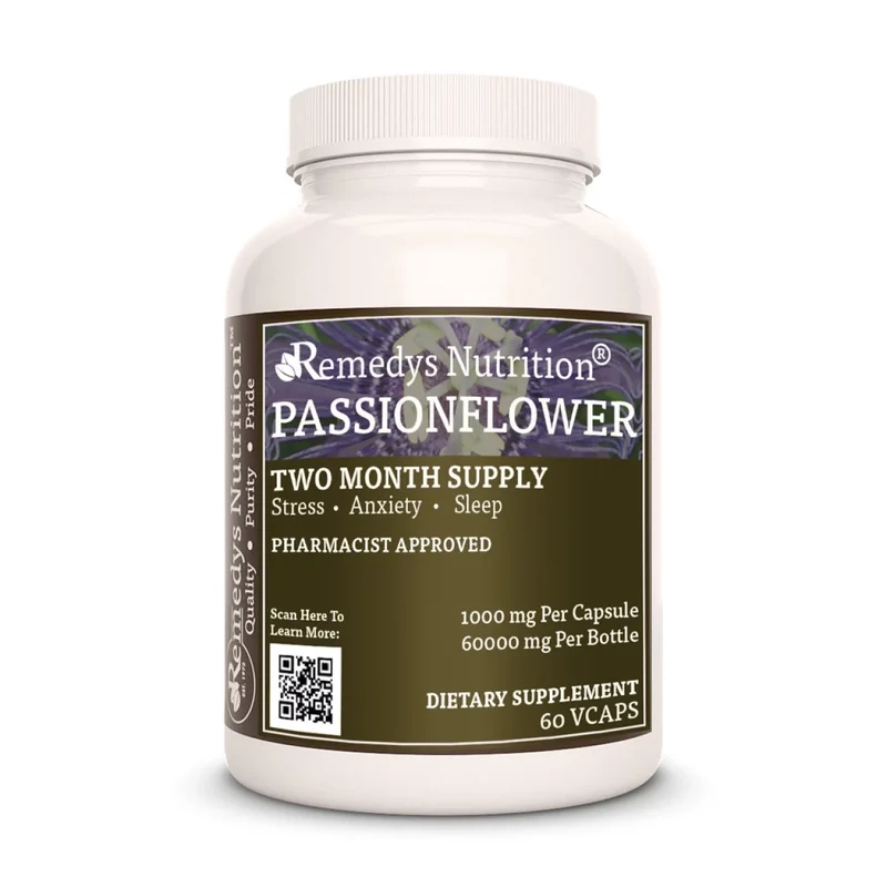 Passiflore 1000 mg, 60 capsules végétaliennes