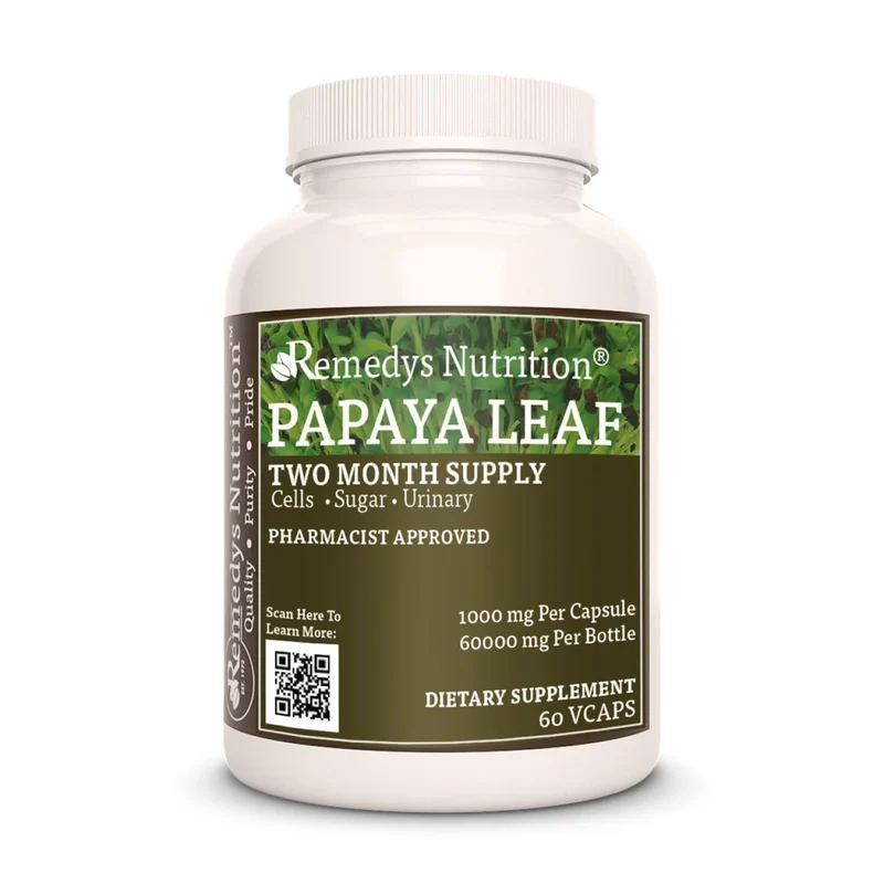 Feuille de papaye 1000 mg 60 capsules végétaliennes