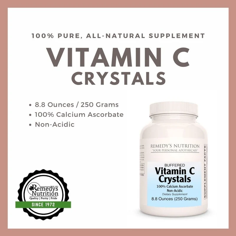 Cristaux de vitamine C 8.8 onces