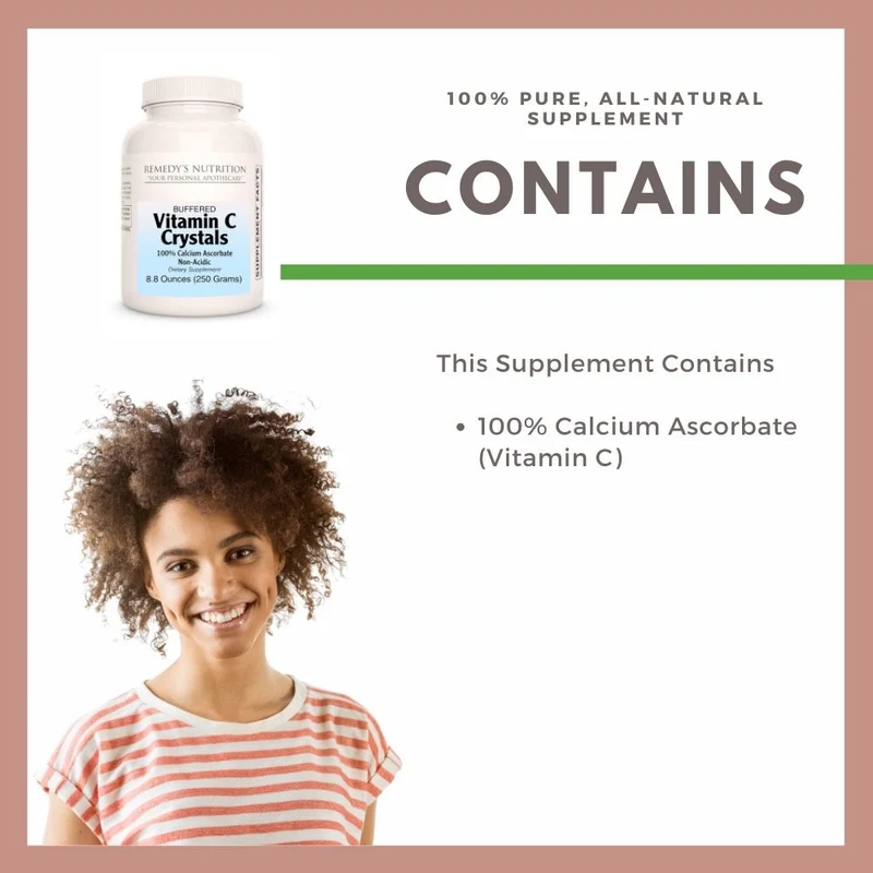 Cristaux de vitamine C 8.8 onces