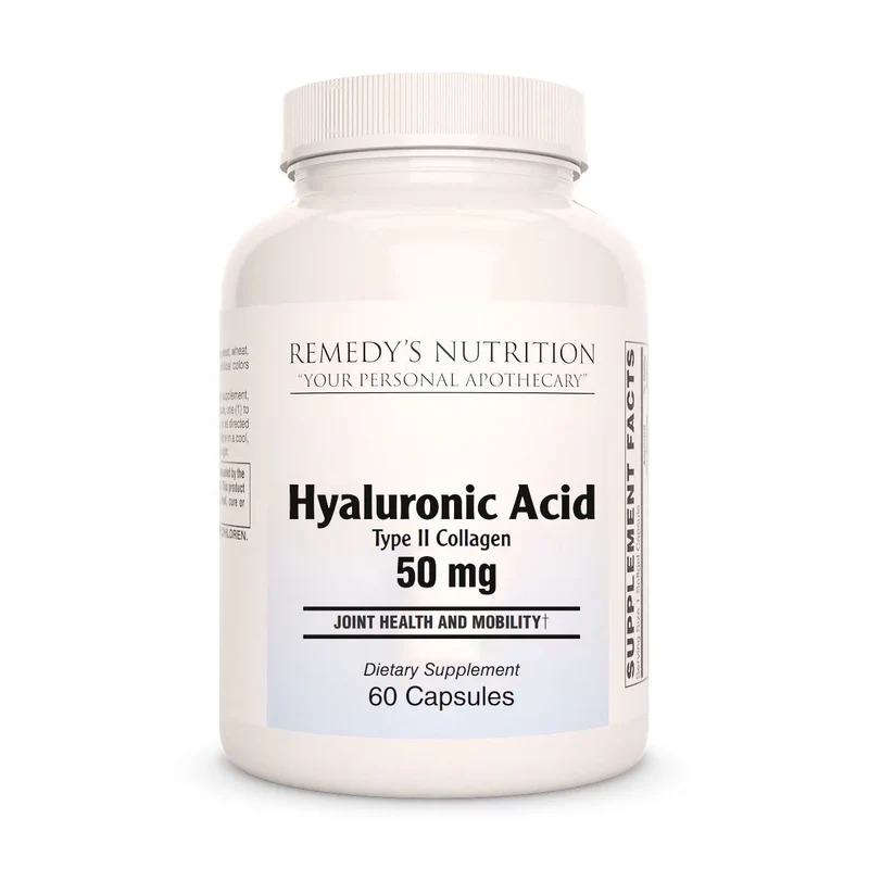 Acide hyaluronique avec collagène de type II 50 mg 60 capsules végétaliennes