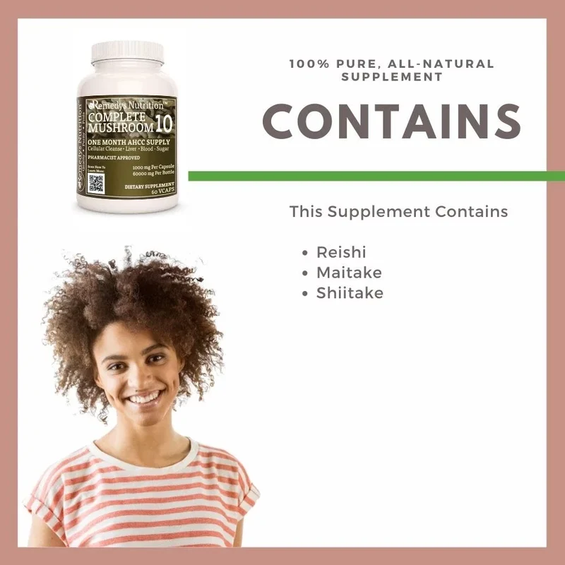Complete Mushroom 10™ 1000 mg 60 capsules végétaliennes
