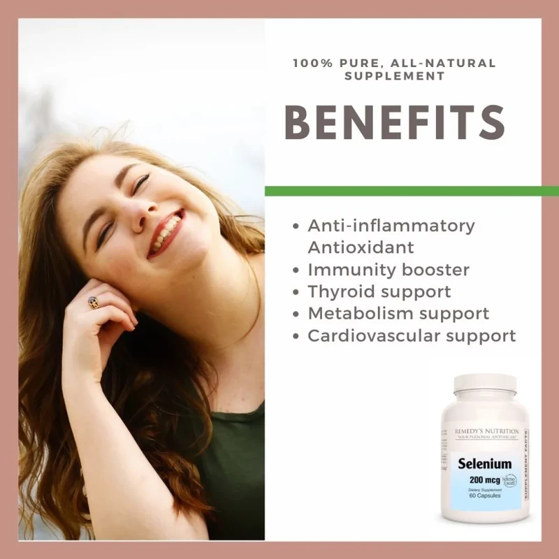 Sélénium 200 mcg, 60 capsules végétaliennes