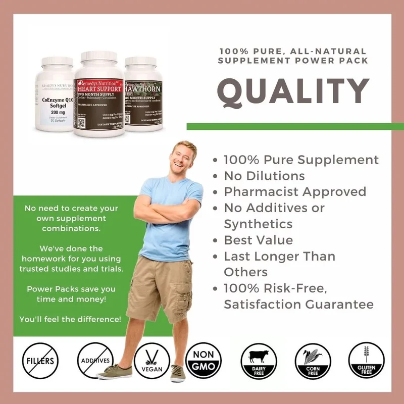 Heart Power Pack™ Trois flacons de capsules et de gélules