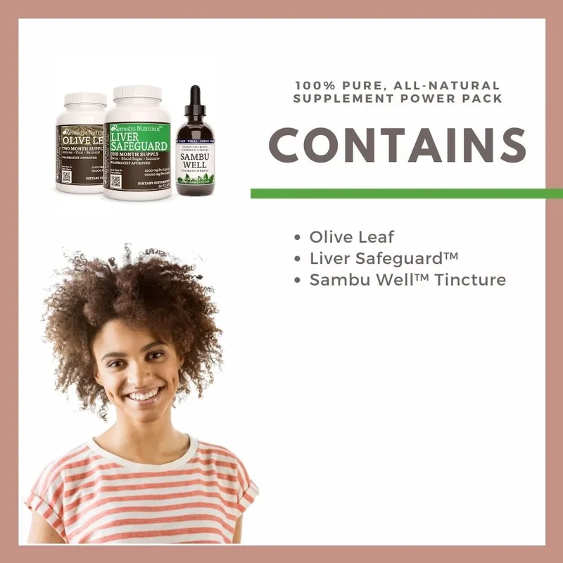 Pack d'énergie pour la santé du foie™ : trois flacons de capsules et de teinture