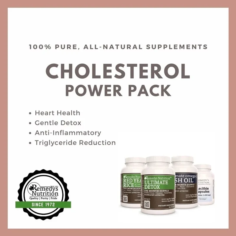 Cholesterol Power Pack™ Quatre flacons de capsules et de gélules