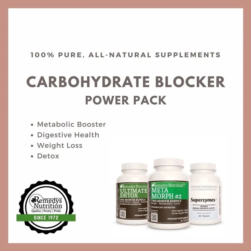 Carbohydrate Blocker Power Pack™ Trois flacons de suppléments de capsules et de comprimés