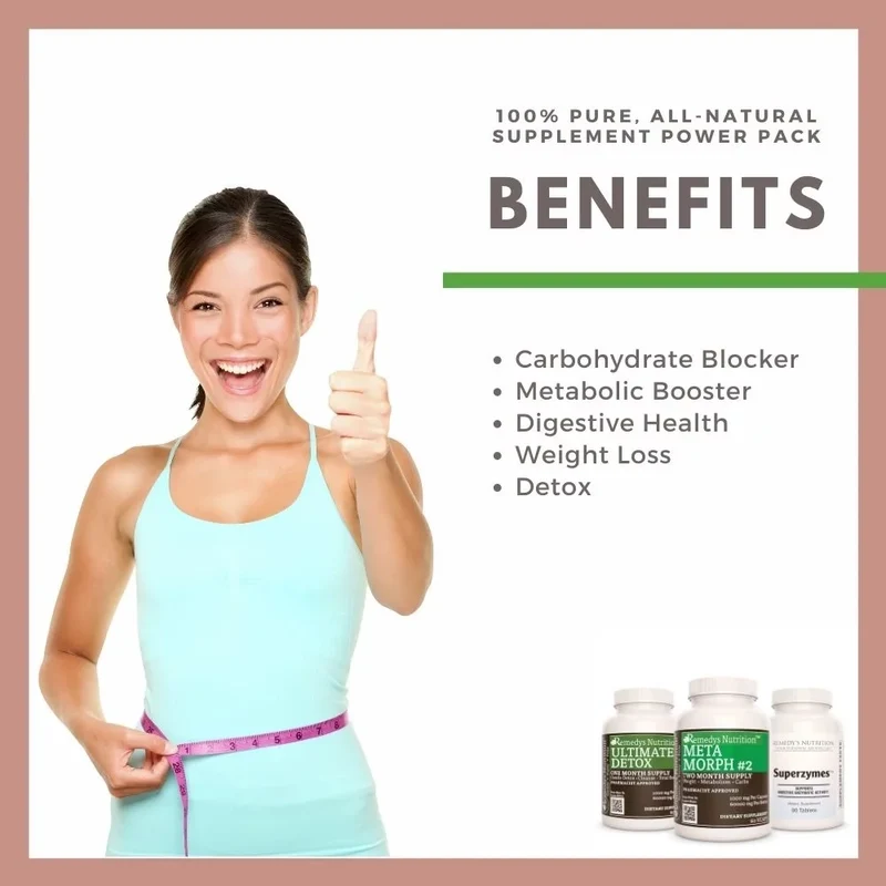 Carbohydrate Blocker Power Pack™ Trois flacons de suppléments de capsules et de comprimés