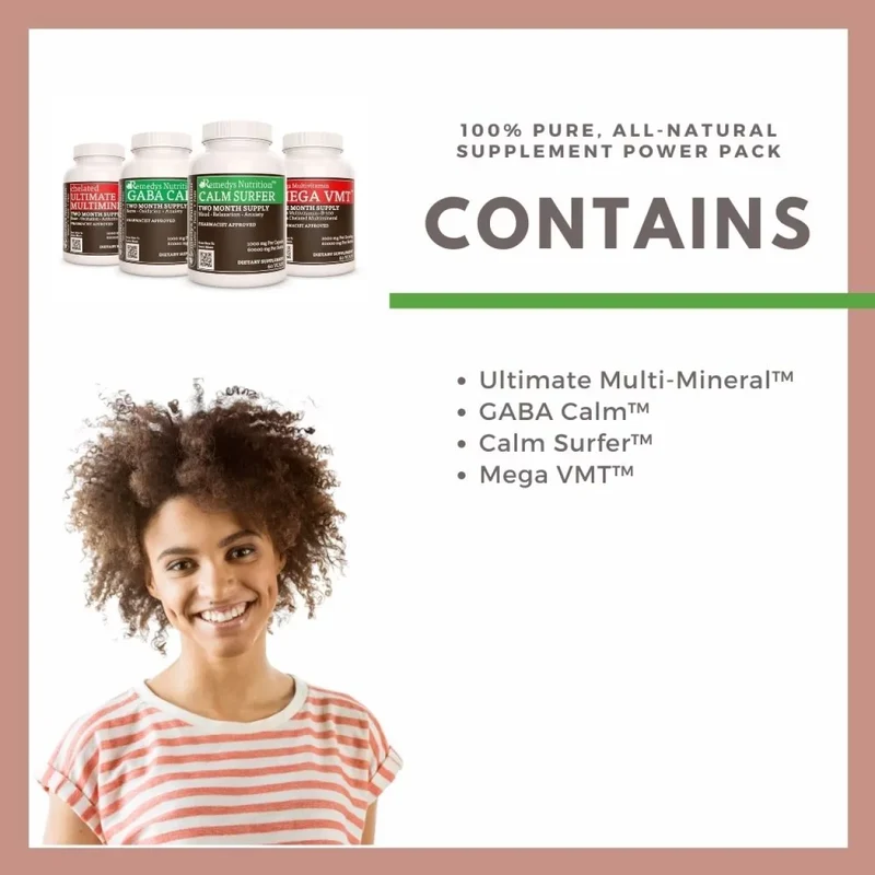 Pack de gestion du stress™, quatre flacons de capsules