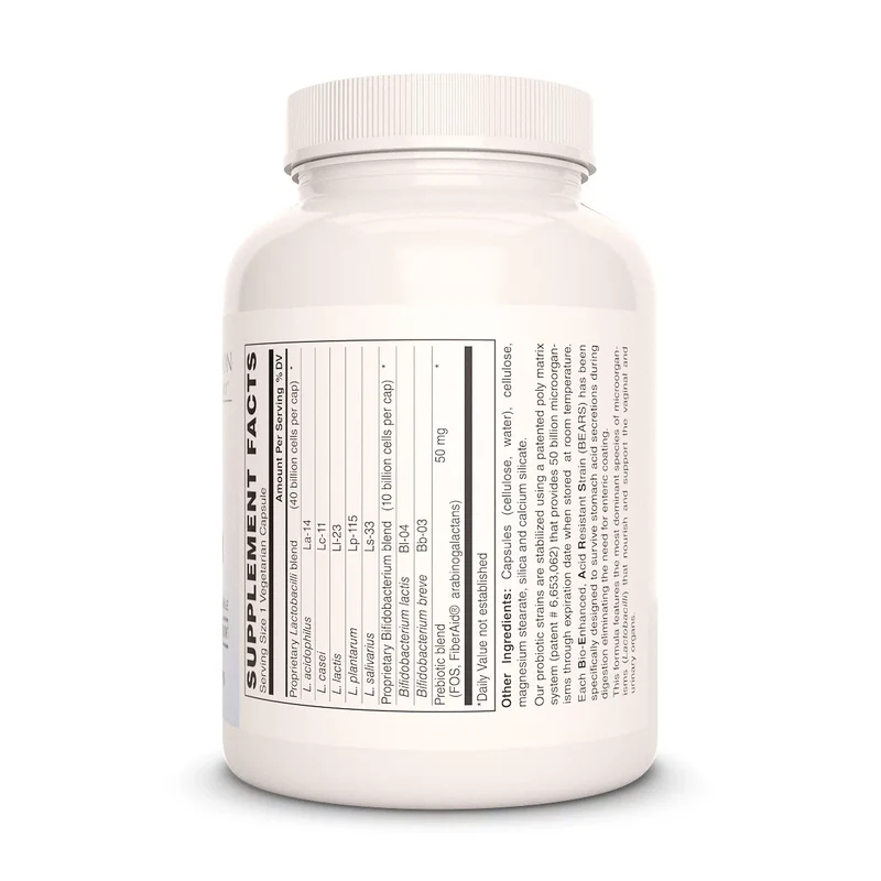 50 capsules végétaliennes à enrobage entérique de probiotiques 30 milliards™ pour femmes