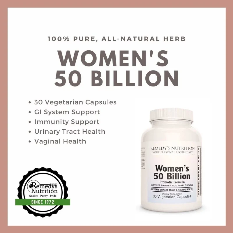 50 capsules végétaliennes à enrobage entérique de probiotiques 30 milliards™ pour femmes