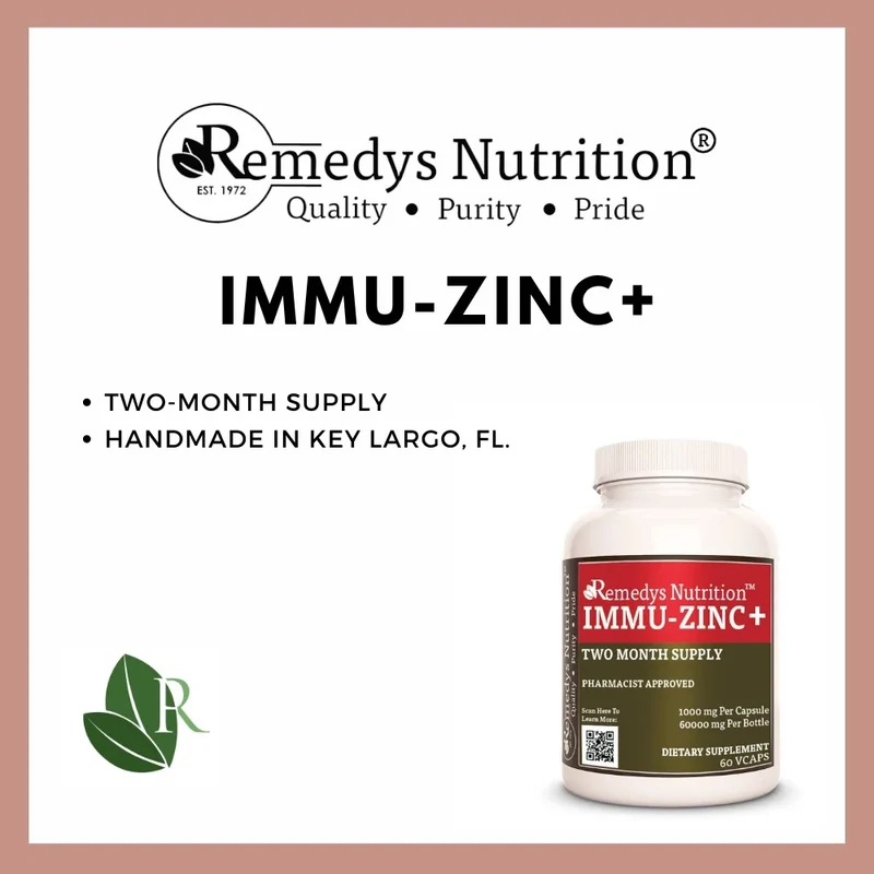 Immu-Zinc+™ 1000 mg, 60 capsules végétaliennes