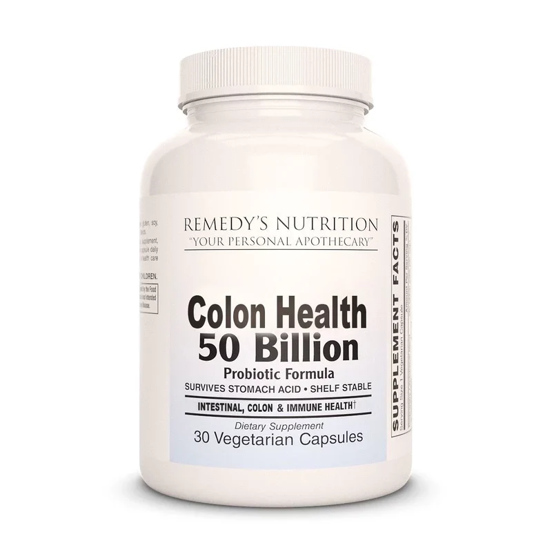 Colon Health 50 milliards de probiotiques 30 capsules végétaliennes à enrobage entérique