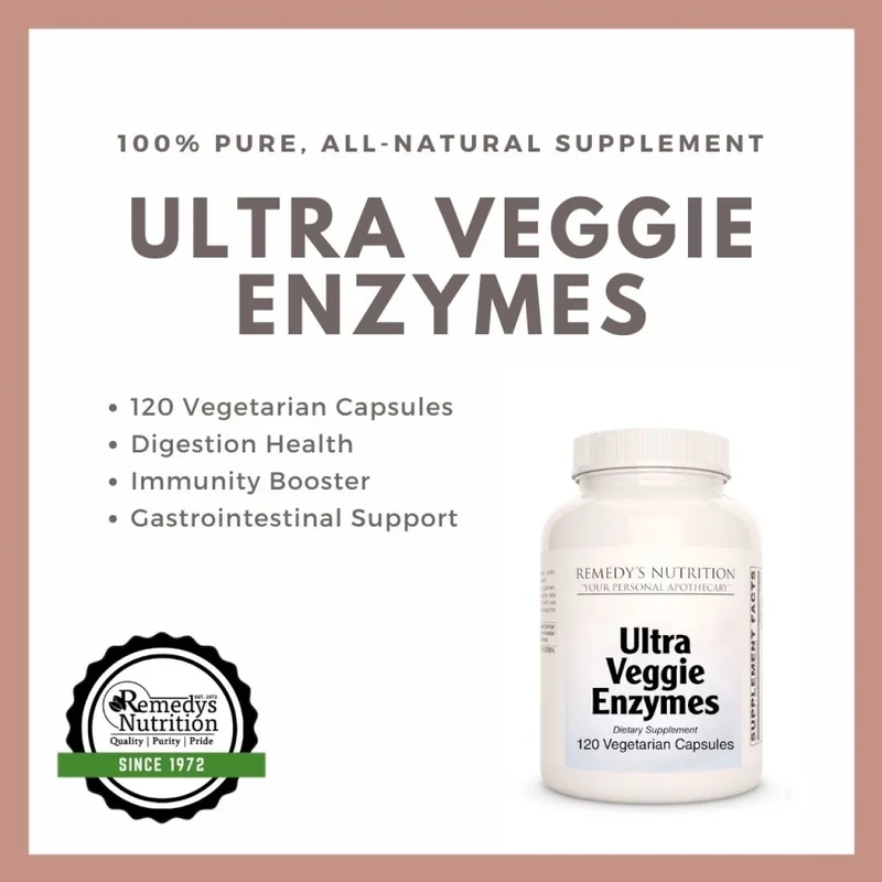 Enzymes Ultra Végétariennes™ 383 mg, 120 capsules végétariennes