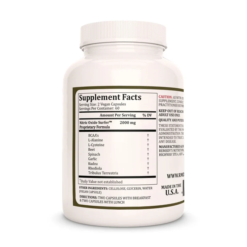 Surfer d'oxyde nitrique™ 1000 mg, 120 capsules végétaliennes