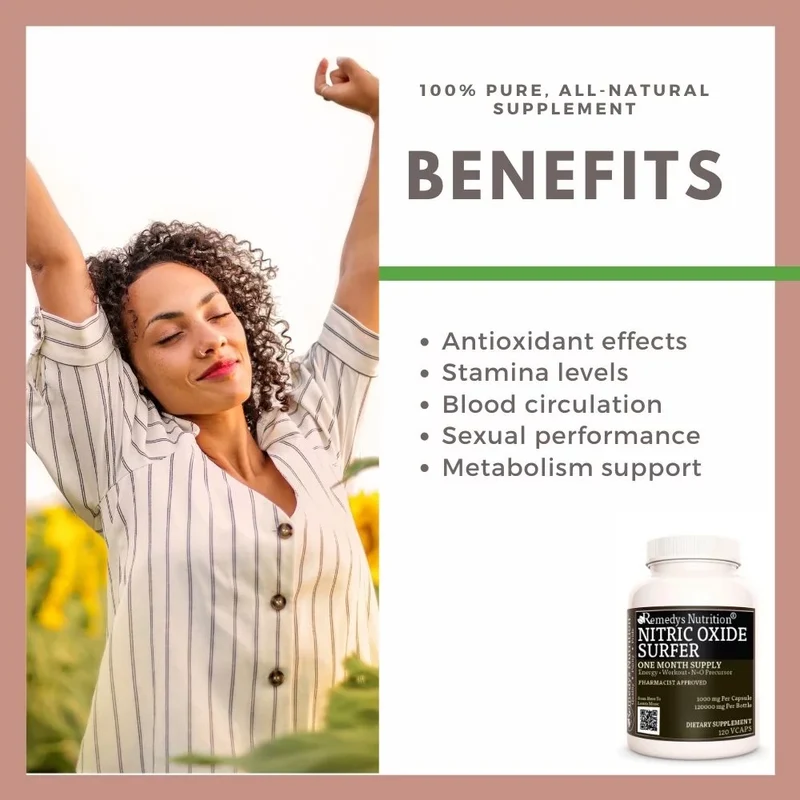 Surfer d'oxyde nitrique™ 1000 mg, 120 capsules végétaliennes