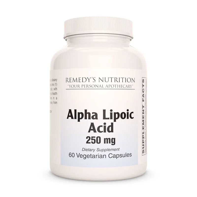 Acide alpha-lipoïque (ALA) 250 mg, 60 capsules végétaliennes