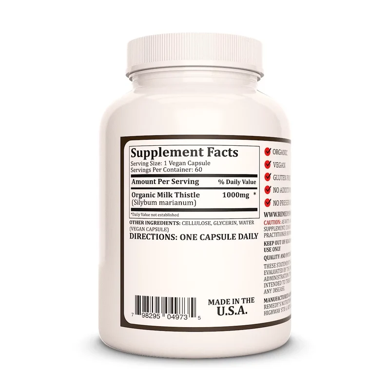 Chardon-Marie 1000 mg, 60 capsules végétaliennes