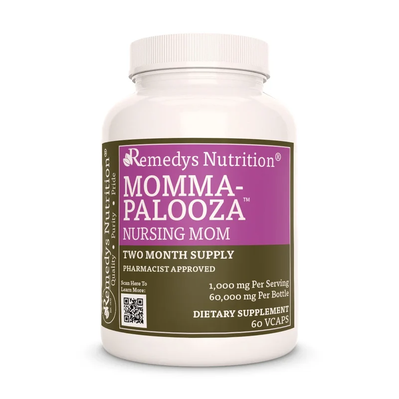 Vitamines prénatales Momma-Palooza Nursing Mom™ 1000 60 mg, XNUMX capsules végétaliennes
