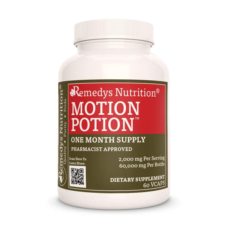 Motion Potion™ Vitamines anti-inflammatoires à base de plantes pour la goutte 1000 60 mg, XNUMX capsules végétaliennes