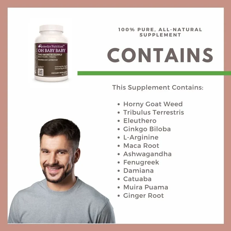 Oh Baby Baby™ 1000 mg, 60 capsules végétaliennes