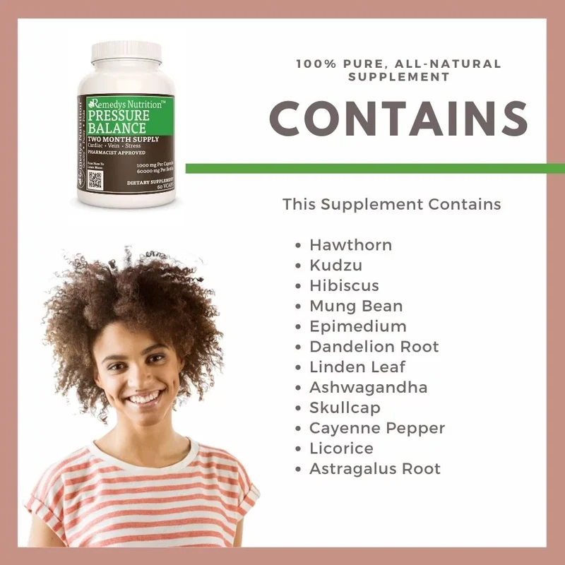 Vitamines Pressure Balance™ pour la tension artérielle 1000 60 mg, XNUMX capsules végétaliennes