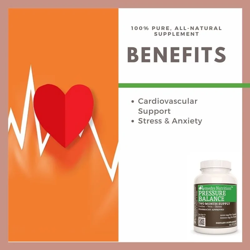Vitamines Pressure Balance™ pour la tension artérielle 1000 60 mg, XNUMX capsules végétaliennes