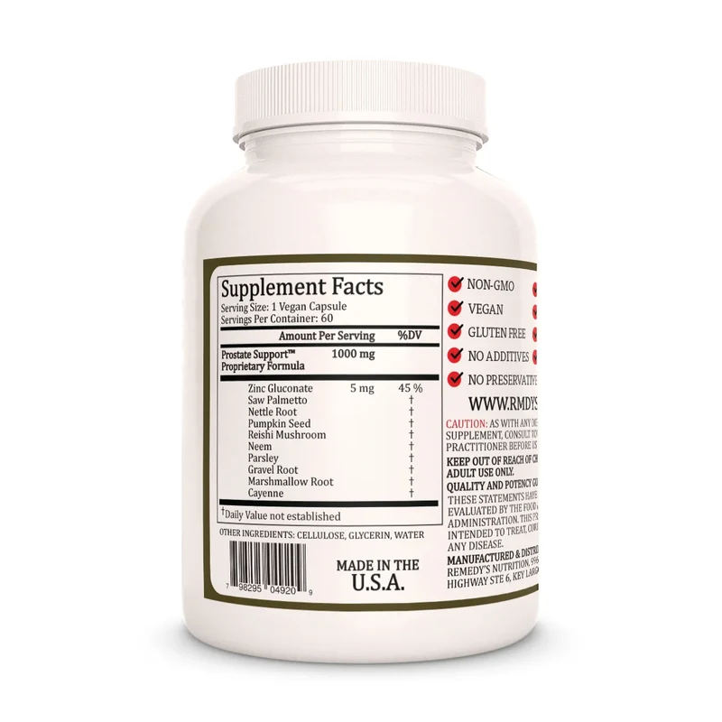 Soutien de la prostate™ 1000 mg, 60 capsules végétaliennes