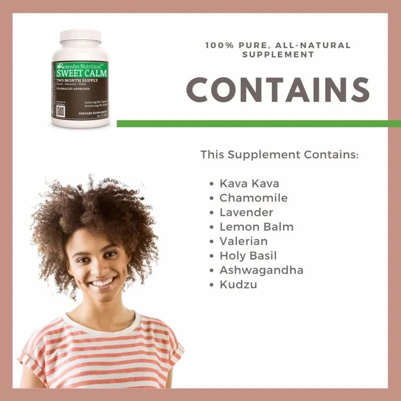 Sweet Calm™ 1000 mg, 60 capsules végétaliennes