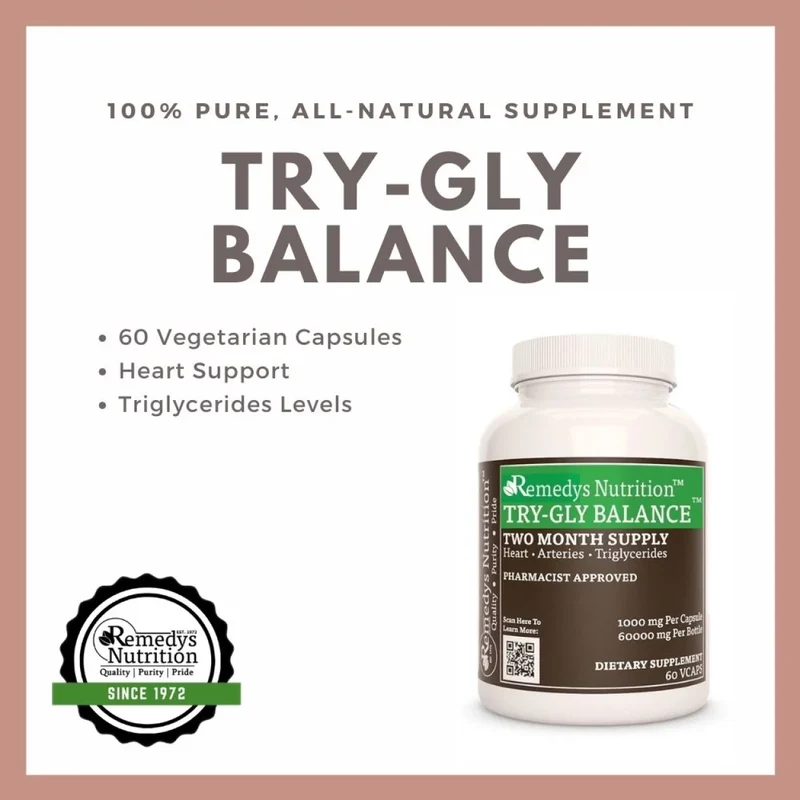 Essayez Gly Balance™ Triglyceride Support 1000 mg, 60 capsules végétaliennes