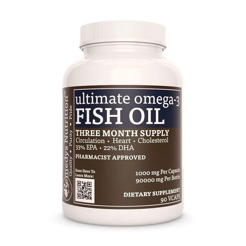 Huile de poisson oméga-3 ultime™ 1000 mg, 90 gélules