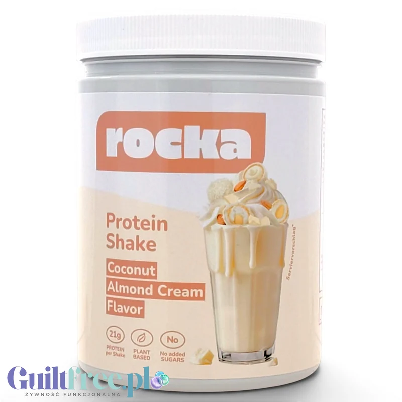 Rocka Nutrition Protein Shake Coconut Almond Cream 0,3kg - wegańska odżywka białkowa 4 źródeł białka