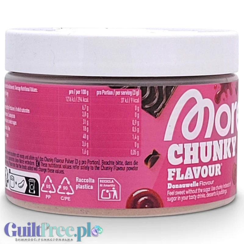 More Nutrition Chunky Flavor Donauwelle 150g - aromat słodzący w proszku a la ciasto Fale Dunaju
