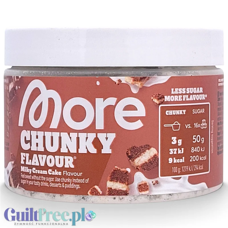 More Nutrition Chunky Flavor Milky Cream Cake 150g - aromat w proszku a la WZ-tka