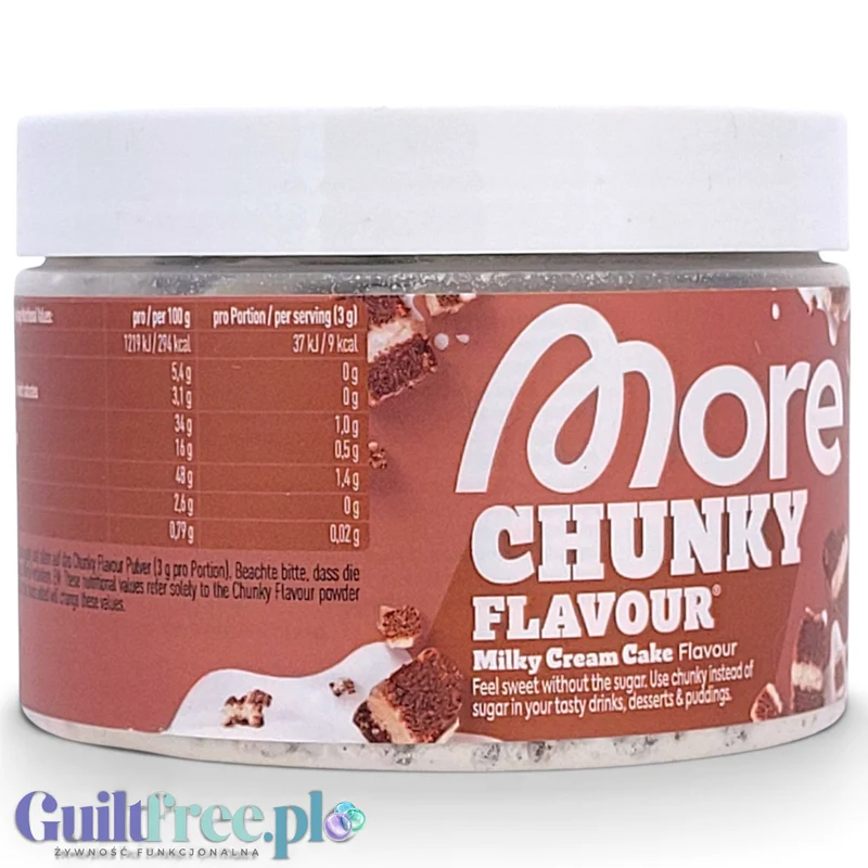 More Nutrition Chunky Flavor Milky Cream Cake 150g - aromat w proszku a la WZ-tka