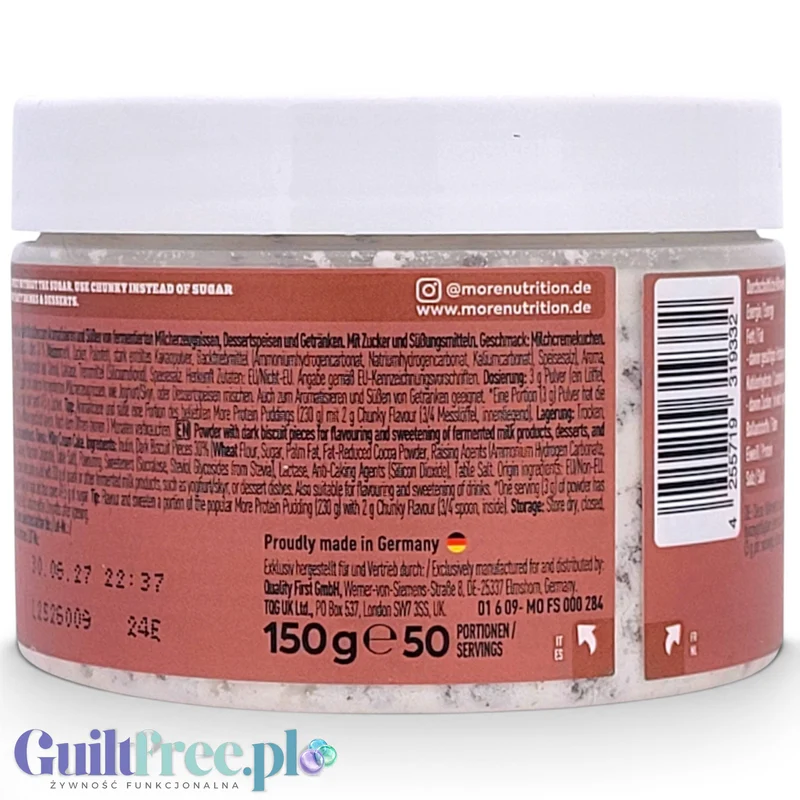 More Nutrition Chunky Flavor Milky Cream Cake 150g - aromat w proszku a la WZ-tka