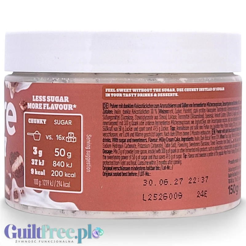 More Nutrition Chunky Flavor Milky Cream Cake 150g - aromat w proszku a la WZ-tka