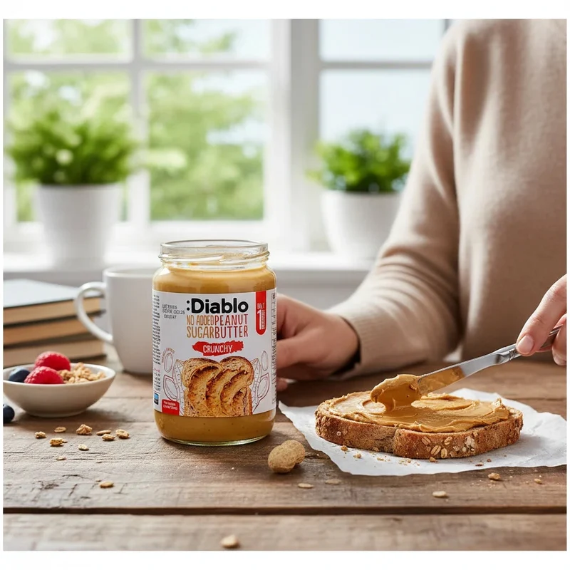 Diablo Peanut Butter Crunchy – chrupiące masło z orzeszków ziemnych 100%